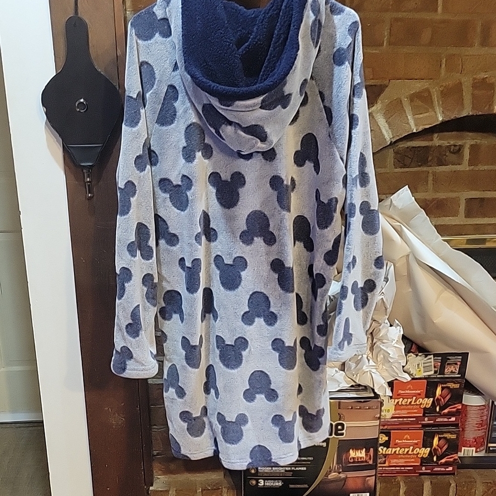 Disney Blue Mickey Mouse Hooded Sweatshirt - Picture 4 of 4